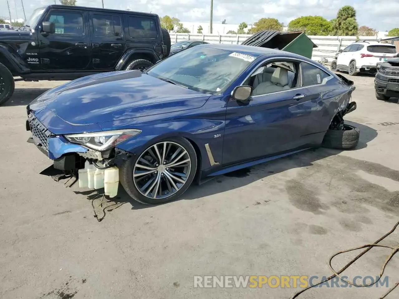 1 Photograph of a damaged car JN1EV7EK3KM231094 INFINITI Q60 2019