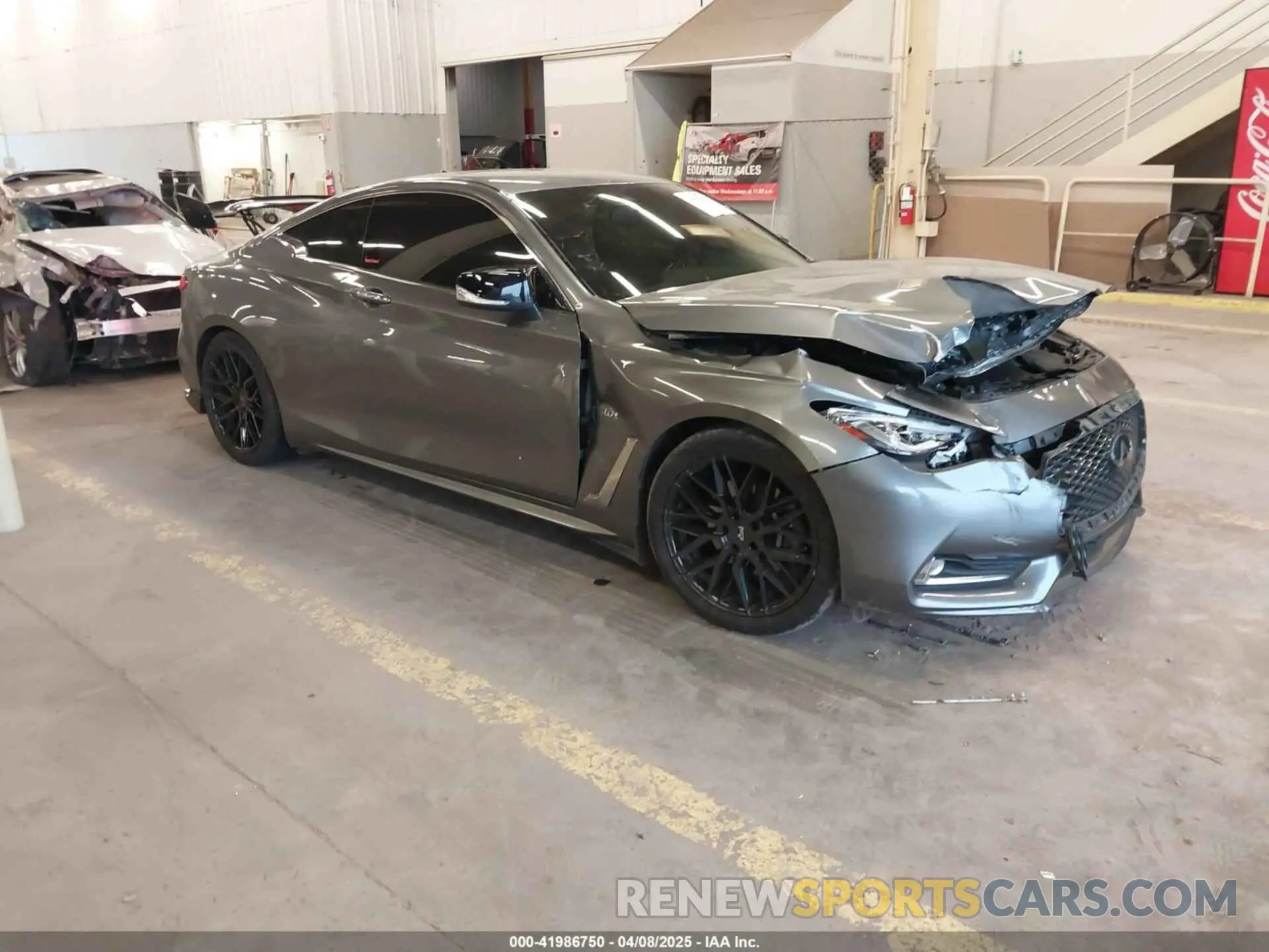1 Photograph of a damaged car JN1EV7EK4KM230343 INFINITI Q60 2019