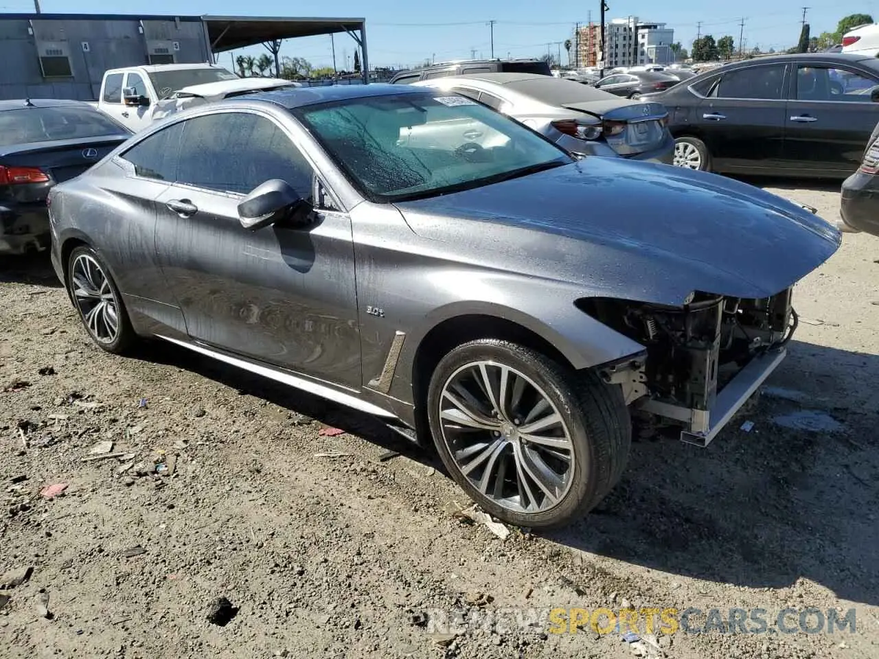4 Photograph of a damaged car JN1EV7EK8KM230880 INFINITI Q60 2019
