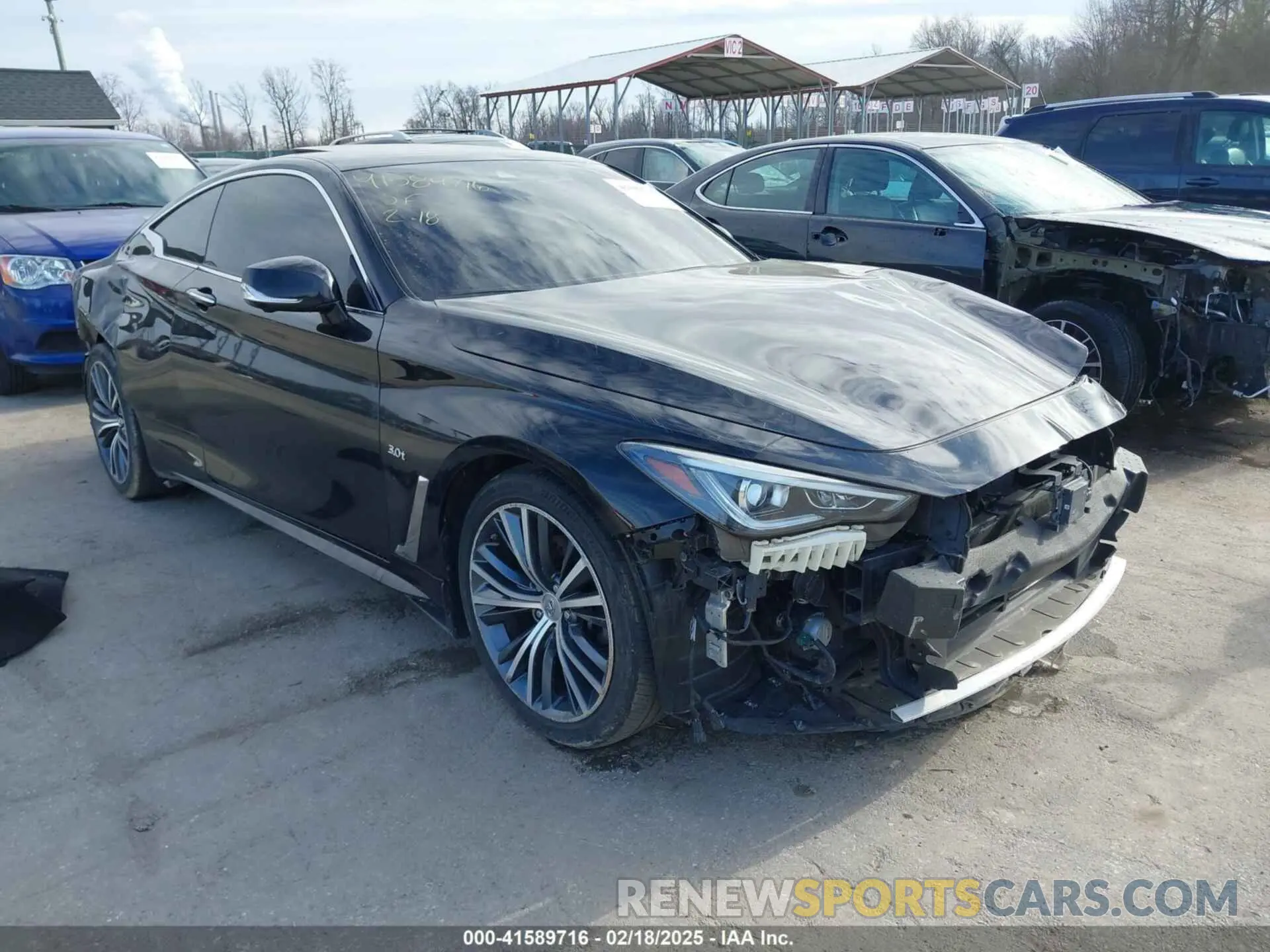 1 Photograph of a damaged car JN1EV7EL0KM291021 INFINITI Q60 2019