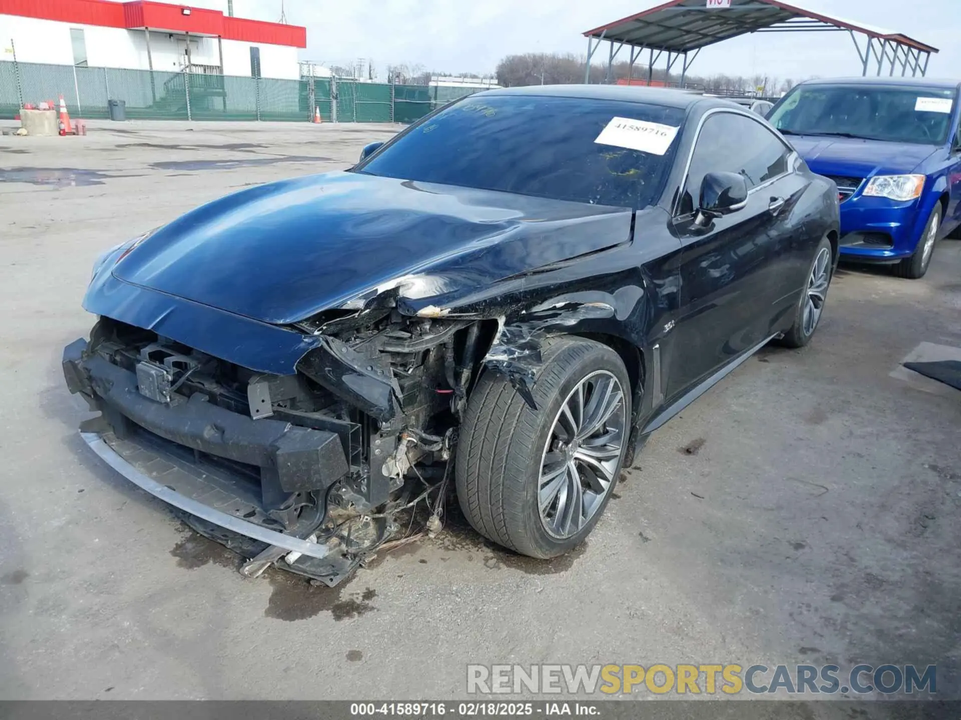 2 Photograph of a damaged car JN1EV7EL0KM291021 INFINITI Q60 2019