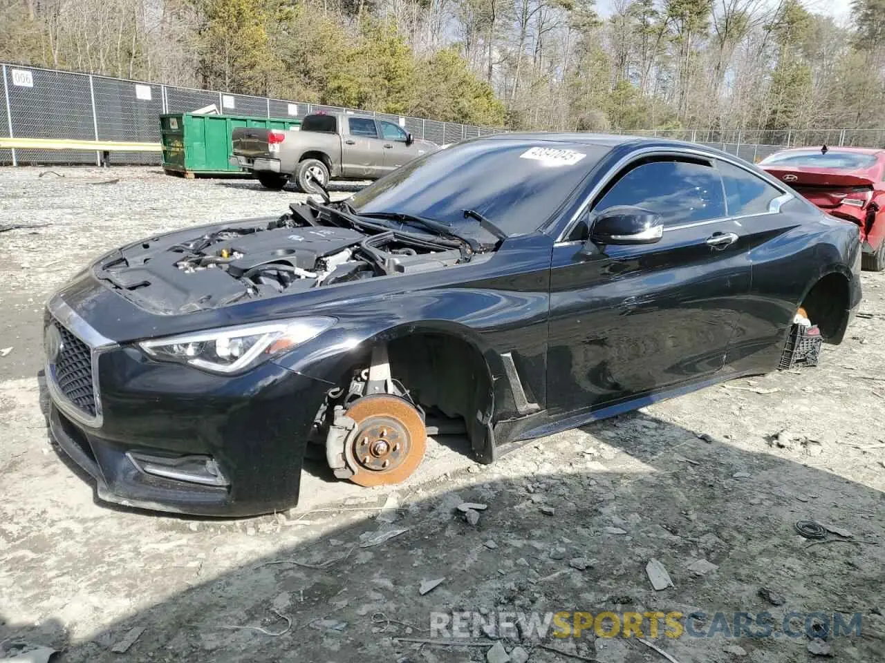 1 Photograph of a damaged car JN1EV7EL4KM290924 INFINITI Q60 2019