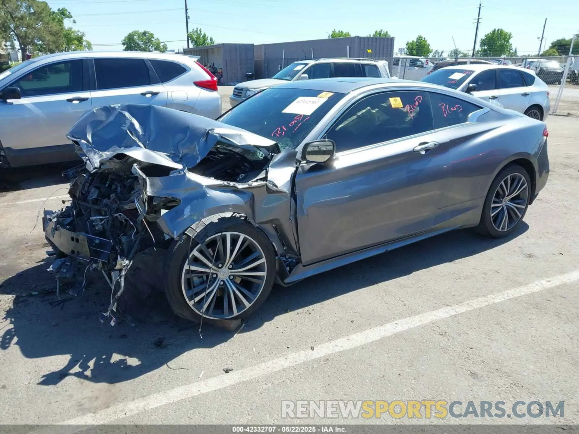 2 Photograph of a damaged car JN1EV7EL4KM291460 INFINITI Q60 2019