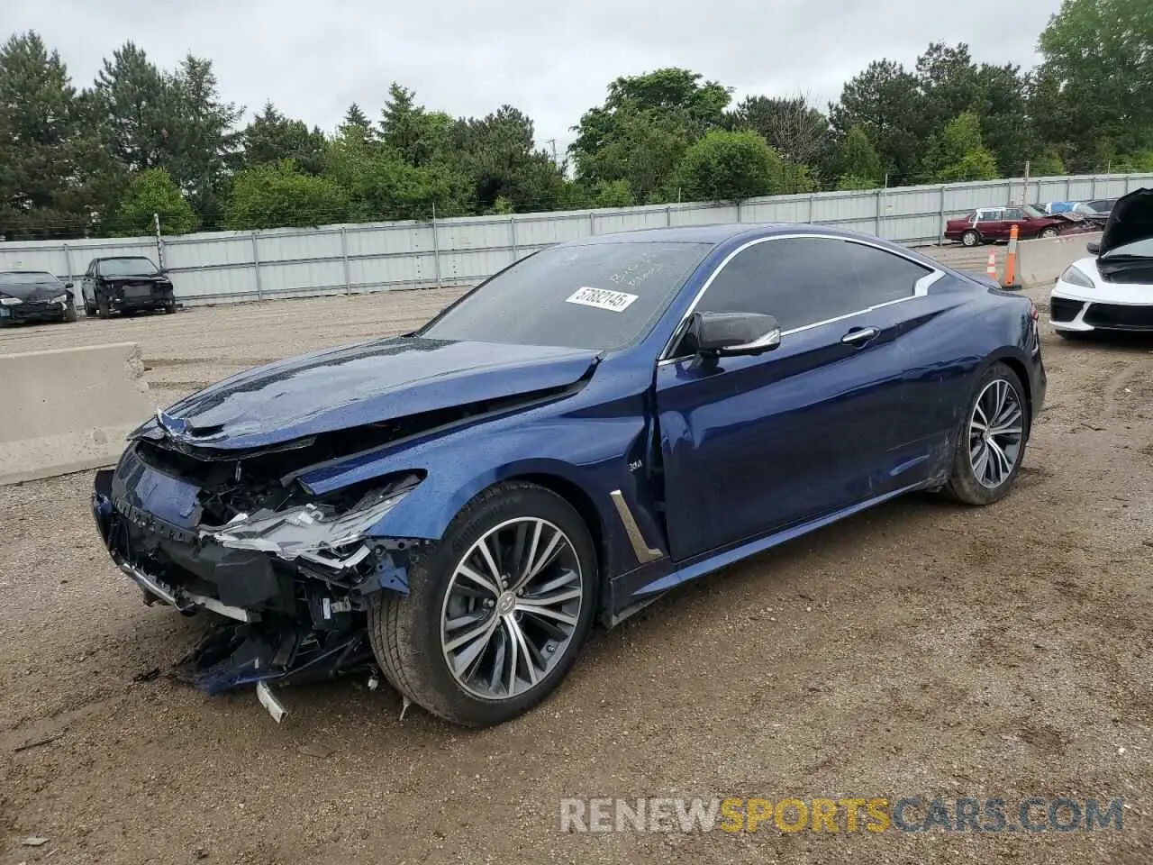 1 Photograph of a damaged car JN1EV7EL9KM291387 INFINITI Q60 2019