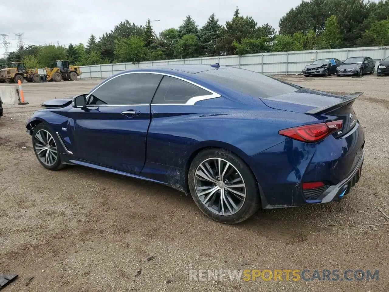 2 Photograph of a damaged car JN1EV7EL9KM291387 INFINITI Q60 2019