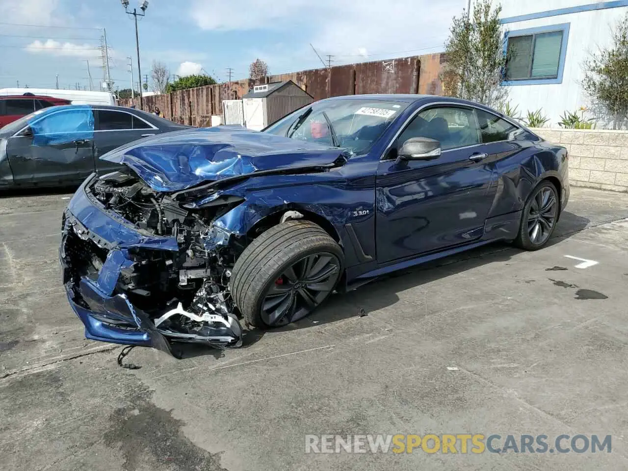 1 Photograph of a damaged car JN1FV7EK0KM360382 INFINITI Q60 2019
