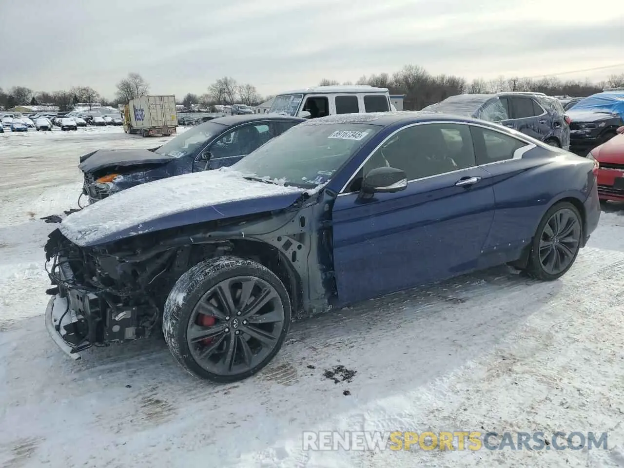 1 Photograph of a damaged car JN1FV7EL5KM441077 INFINITI Q60 2019