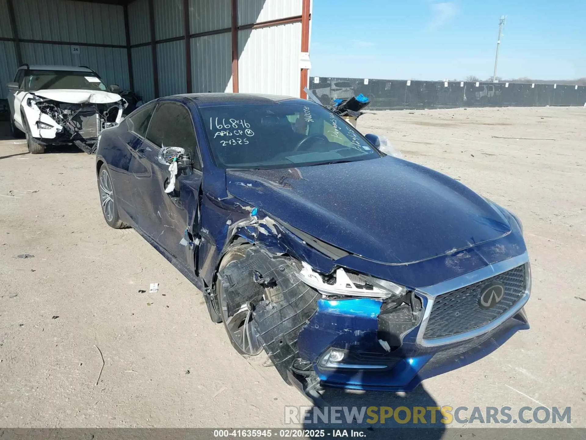 6 Photograph of a damaged car JN1EV7EK0LM341134 INFINITI Q60 2020