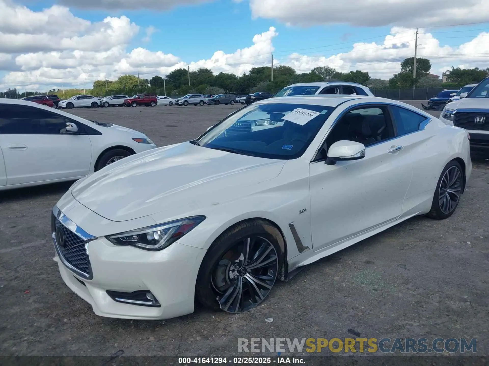 2 Photograph of a damaged car JN1EV7EK2LM340406 INFINITI Q60 2020