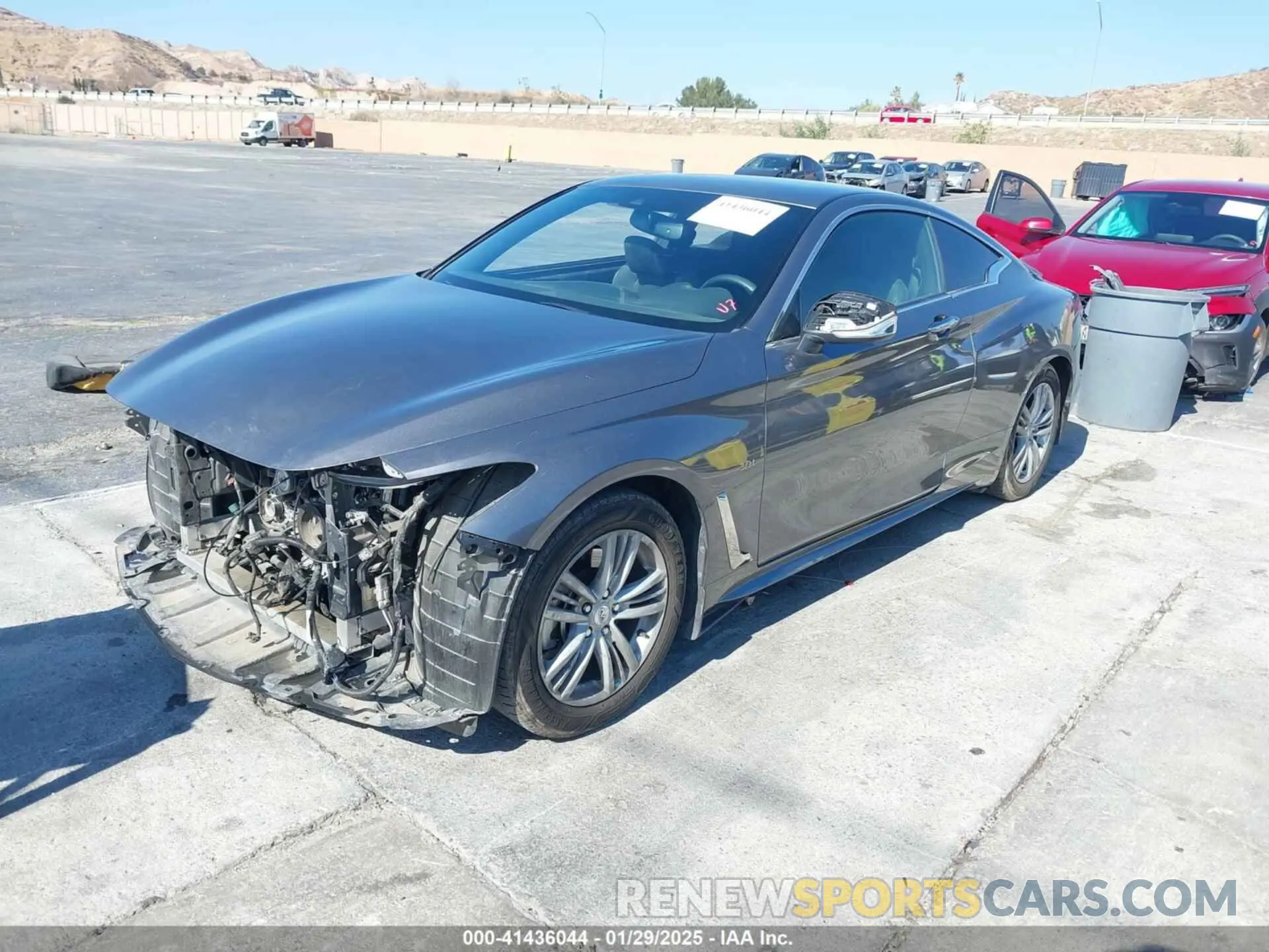 2 Photograph of a damaged car JN1EV7EK2LM341099 INFINITI Q60 2020