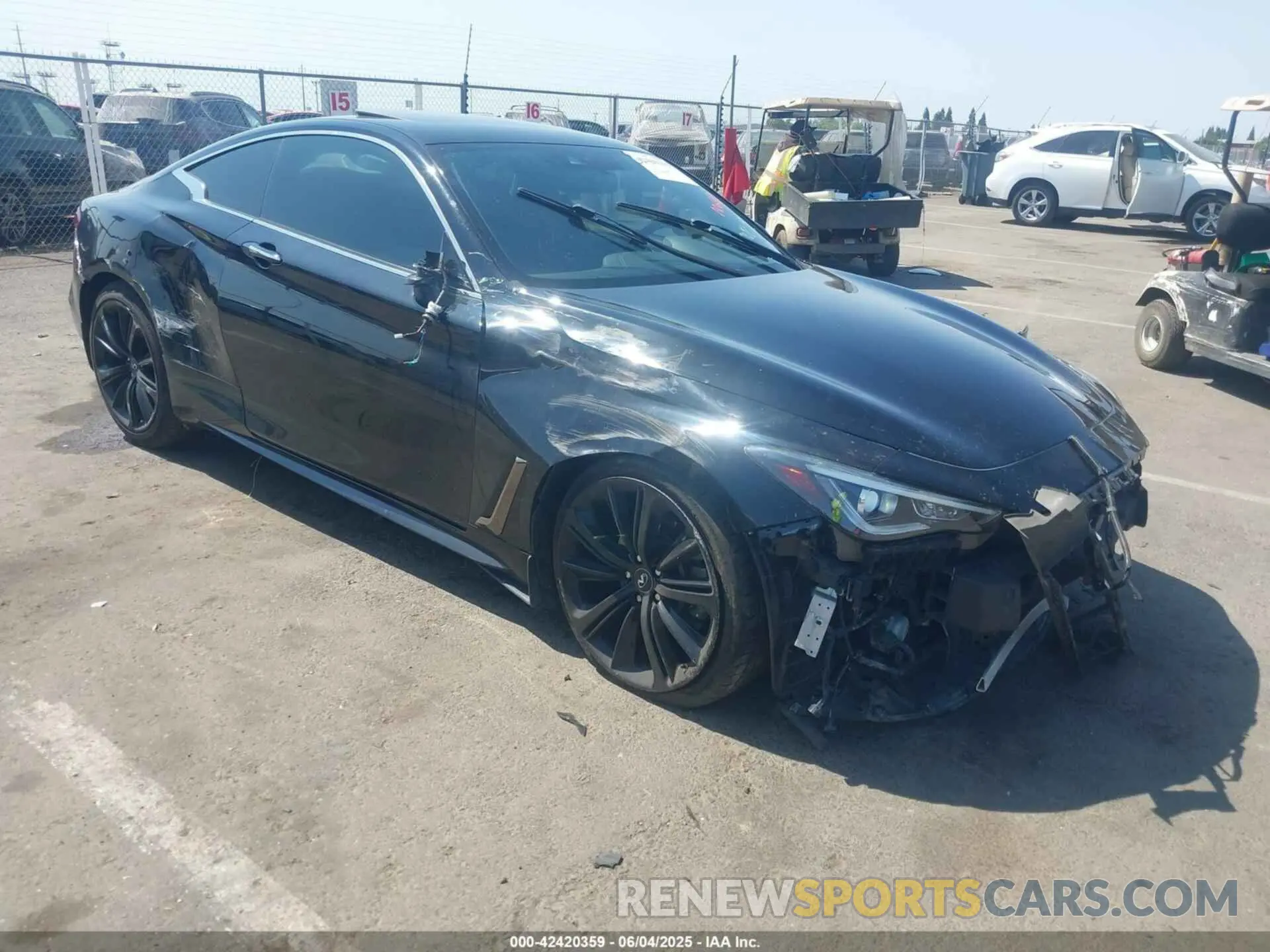1 Photograph of a damaged car JN1EV7EK5LM340657 INFINITI Q60 2020