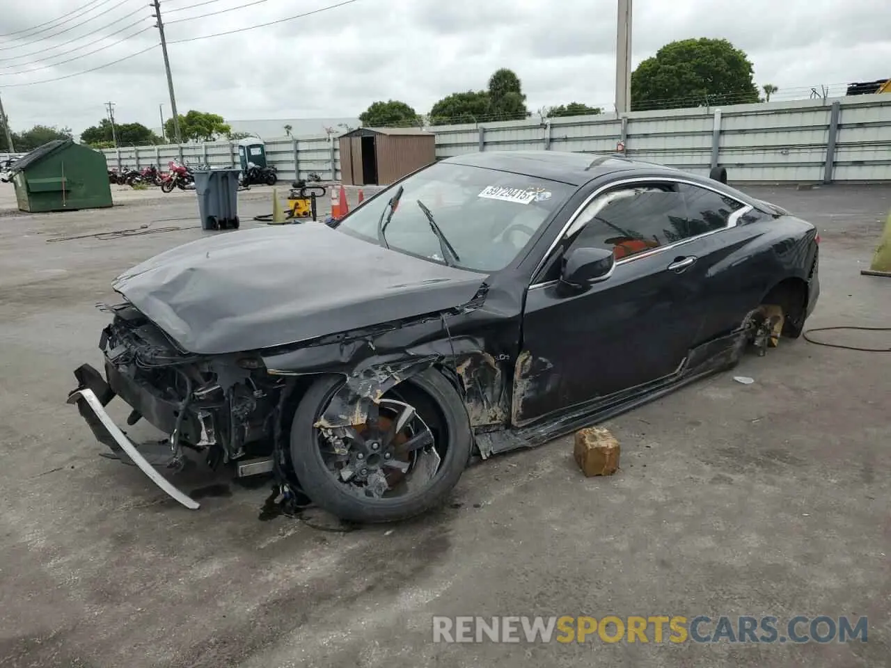 1 Photograph of a damaged car JN1EV7EK5LM341114 INFINITI Q60 2020