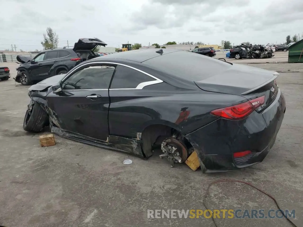 2 Photograph of a damaged car JN1EV7EK5LM341114 INFINITI Q60 2020