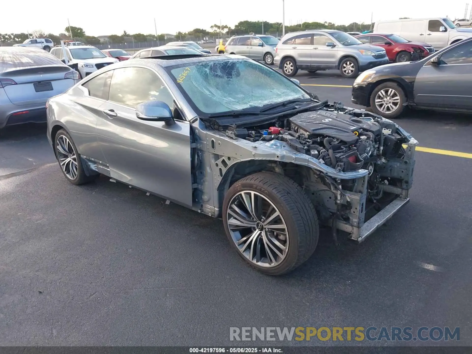 1 Photograph of a damaged car JN1EV7EK8LM341026 INFINITI Q60 2020