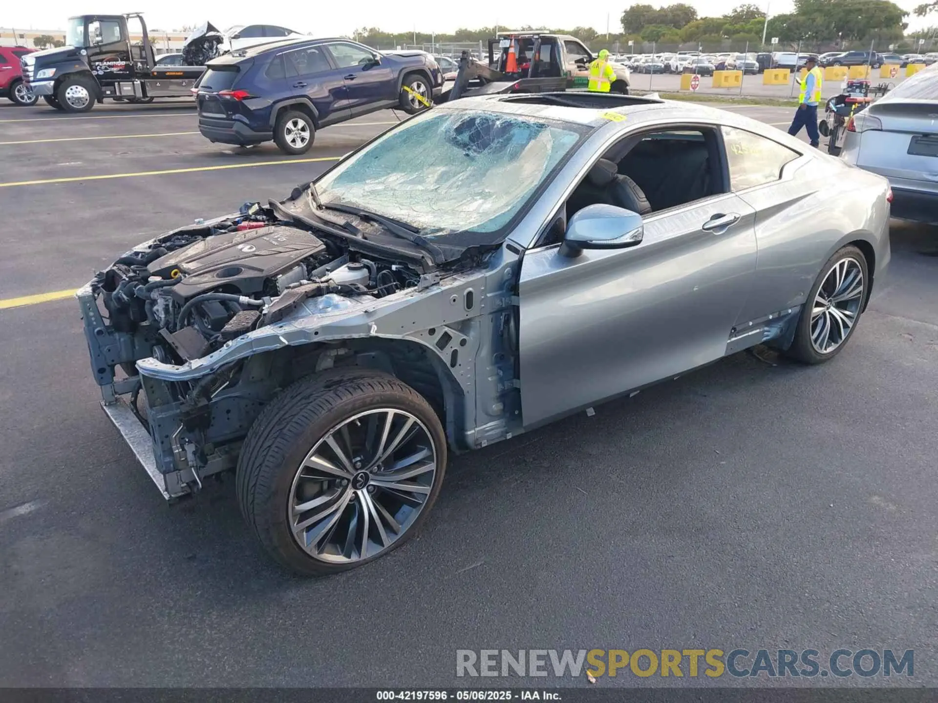 2 Photograph of a damaged car JN1EV7EK8LM341026 INFINITI Q60 2020