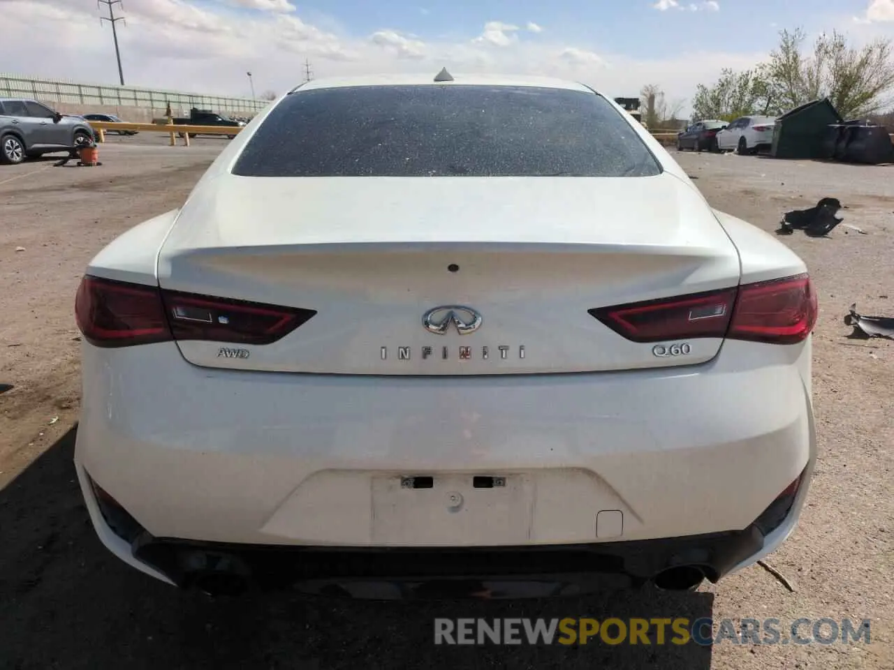 6 Photograph of a damaged car JN1EV7EL6LM380500 INFINITI Q60 2020