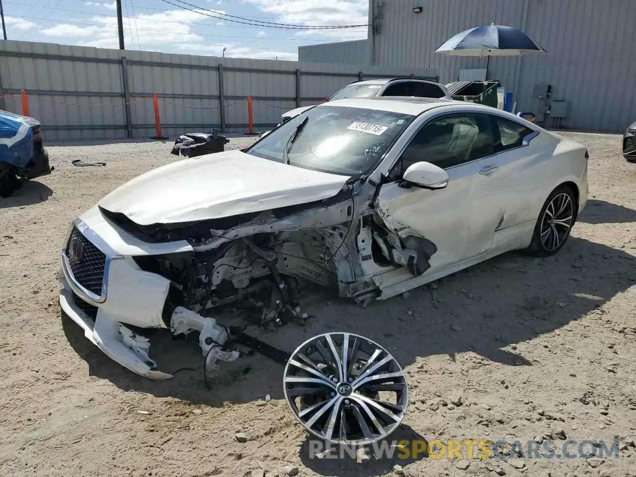 1 Photograph of a damaged car JN1EV7KK3MM411019 INFINITI Q60 2021