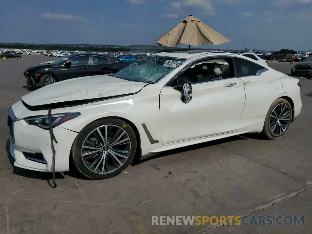 1 Photograph of a damaged car JN1EV7KK6MM410124 INFINITI Q60 2021