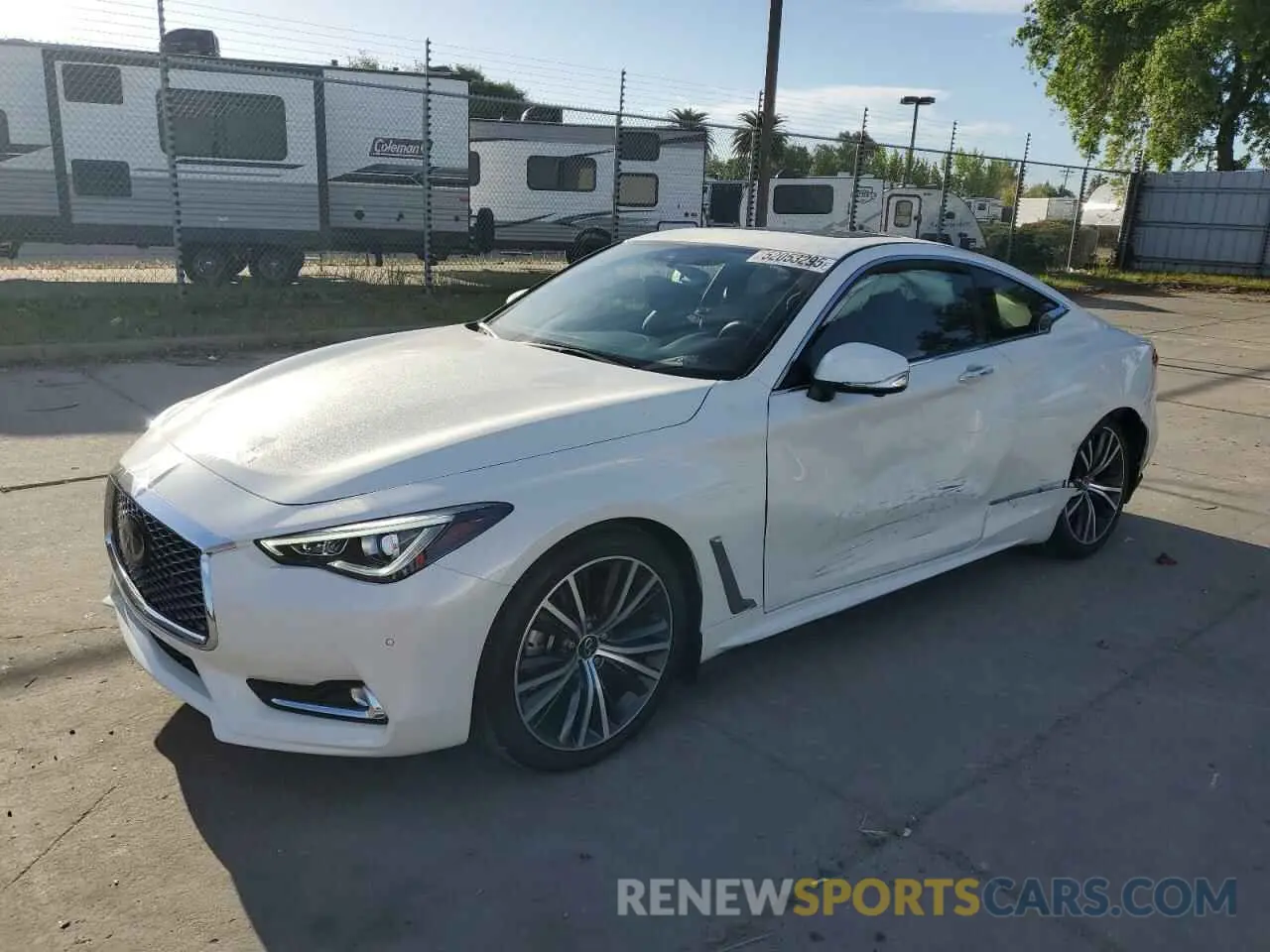 1 Photograph of a damaged car JN1EV7KK9MM411123 INFINITI Q60 2021