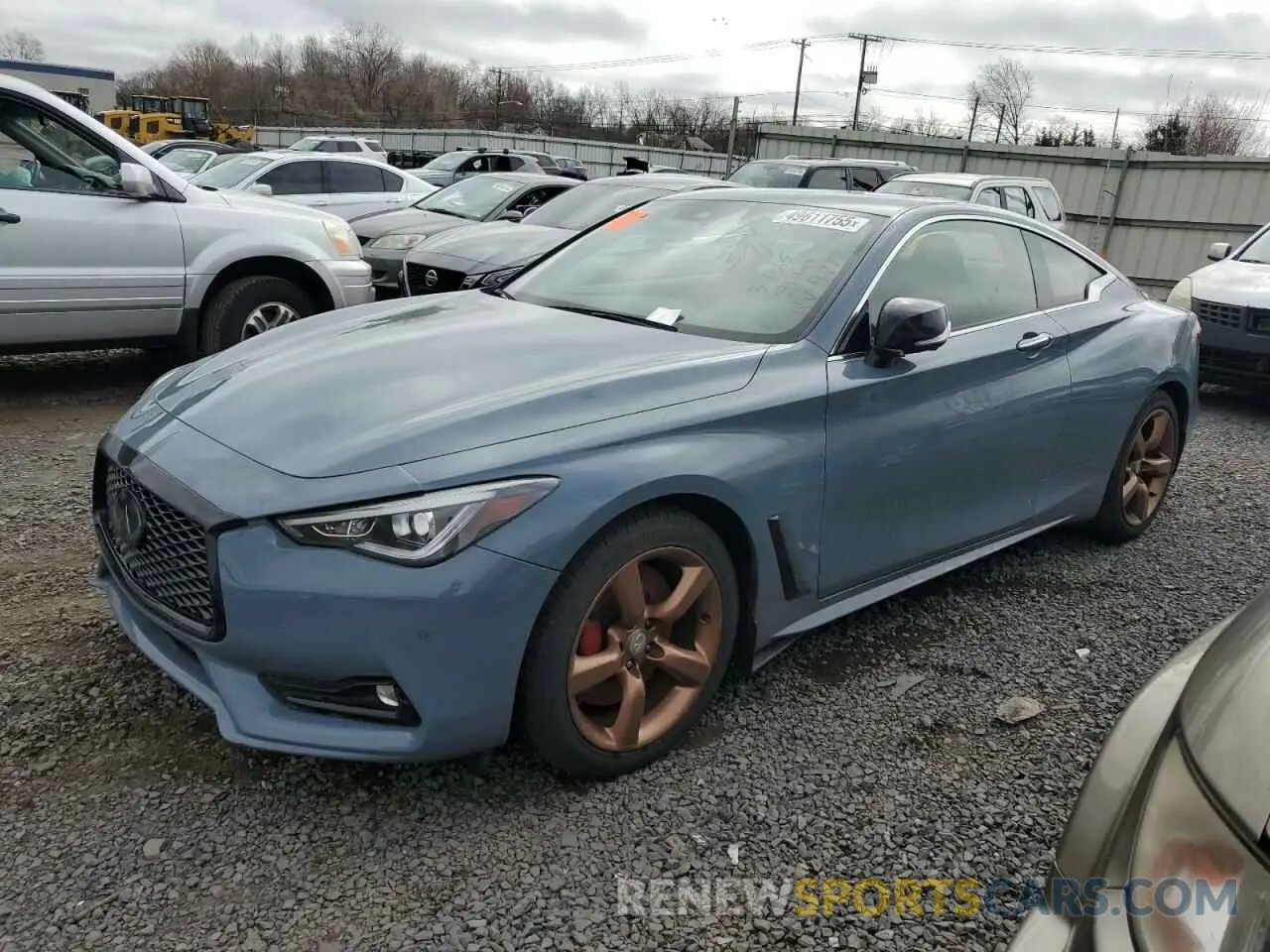 1 Photograph of a damaged car JN1FV7LL7MM560058 INFINITI Q60 2021