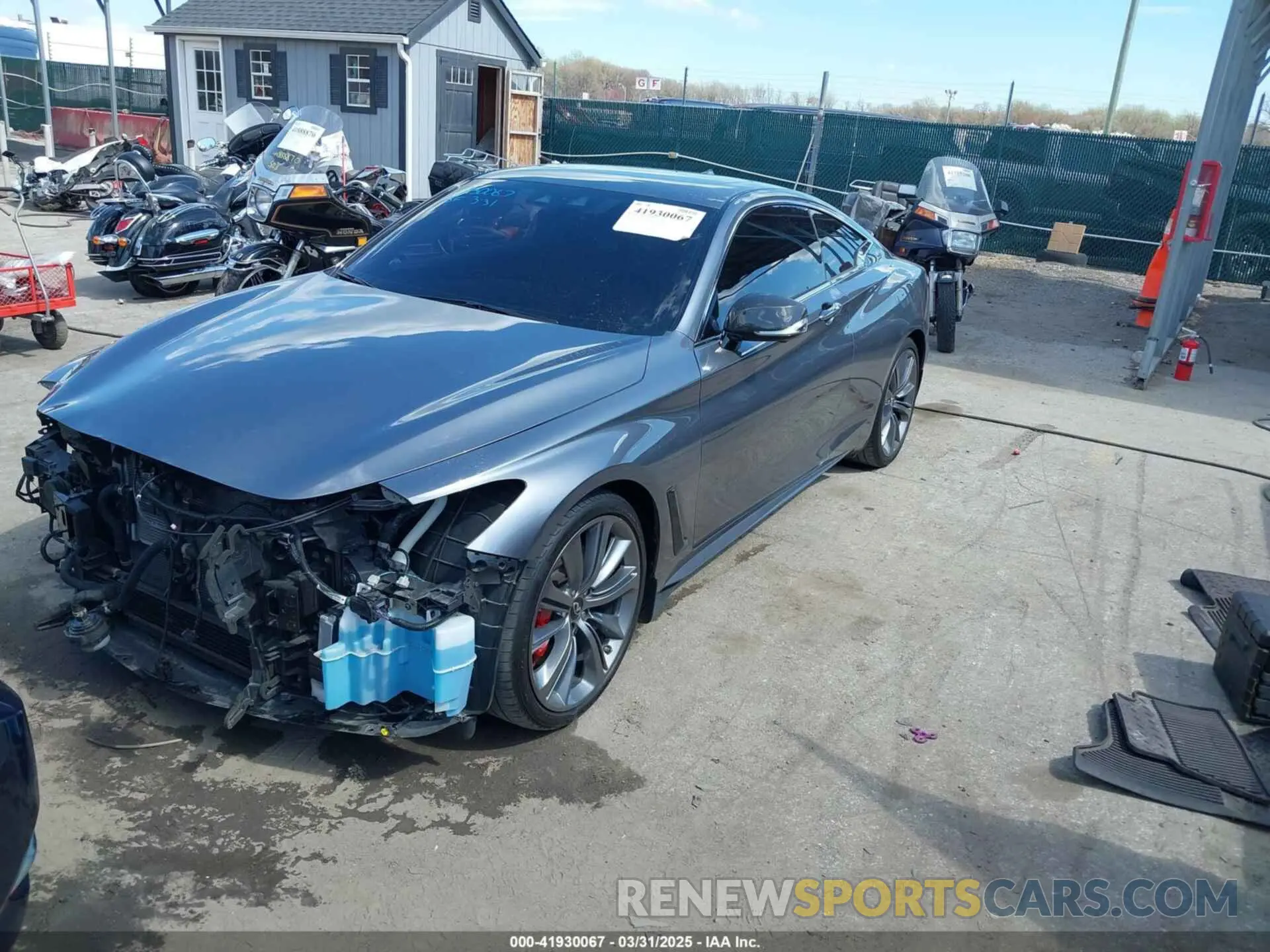 2 Photograph of a damaged car JN1FV7LLXMM560314 INFINITI Q60 2021