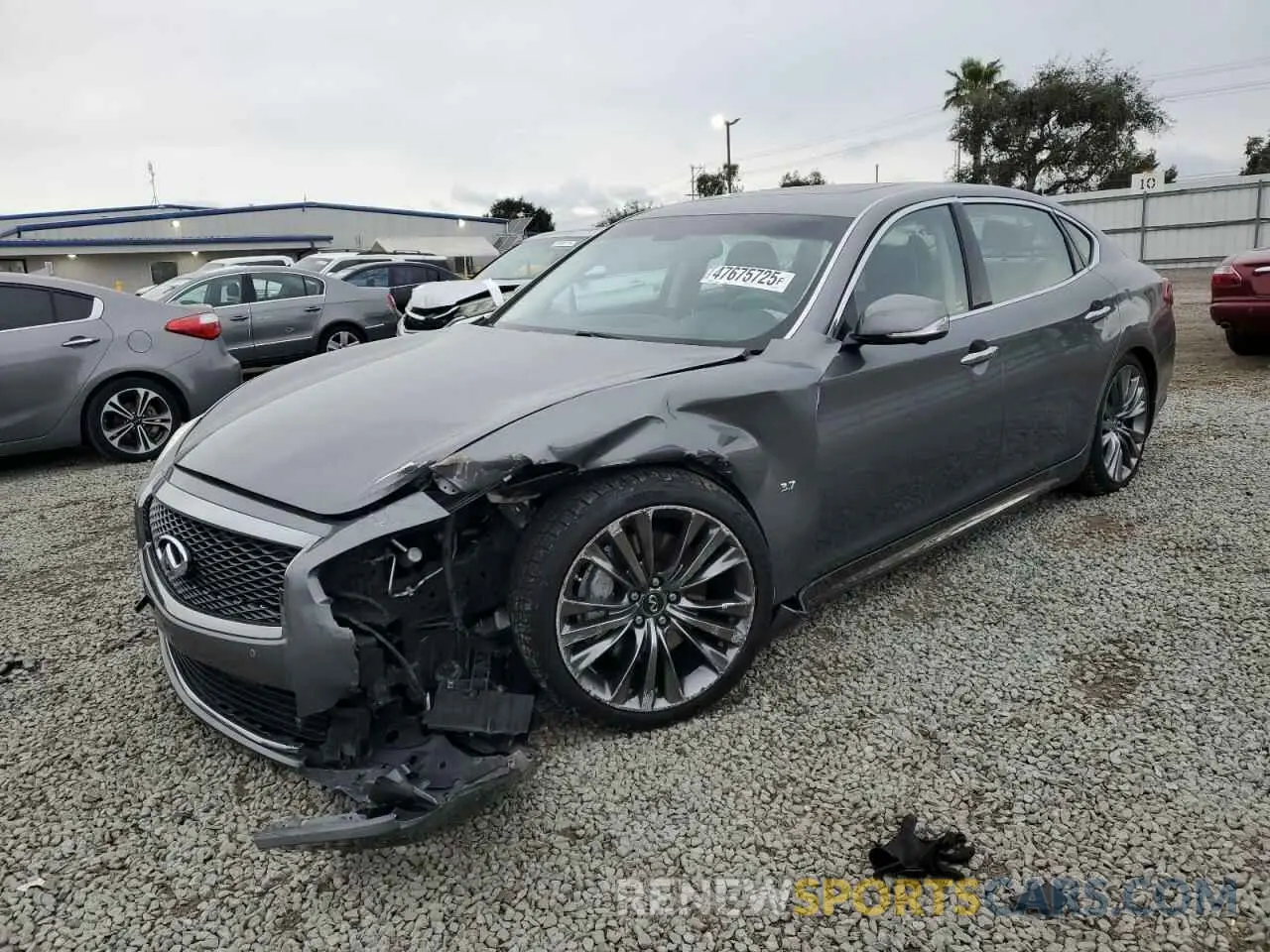 1 Photograph of a damaged car JN1BY1PP5KM685007 INFINITI Q70 2019