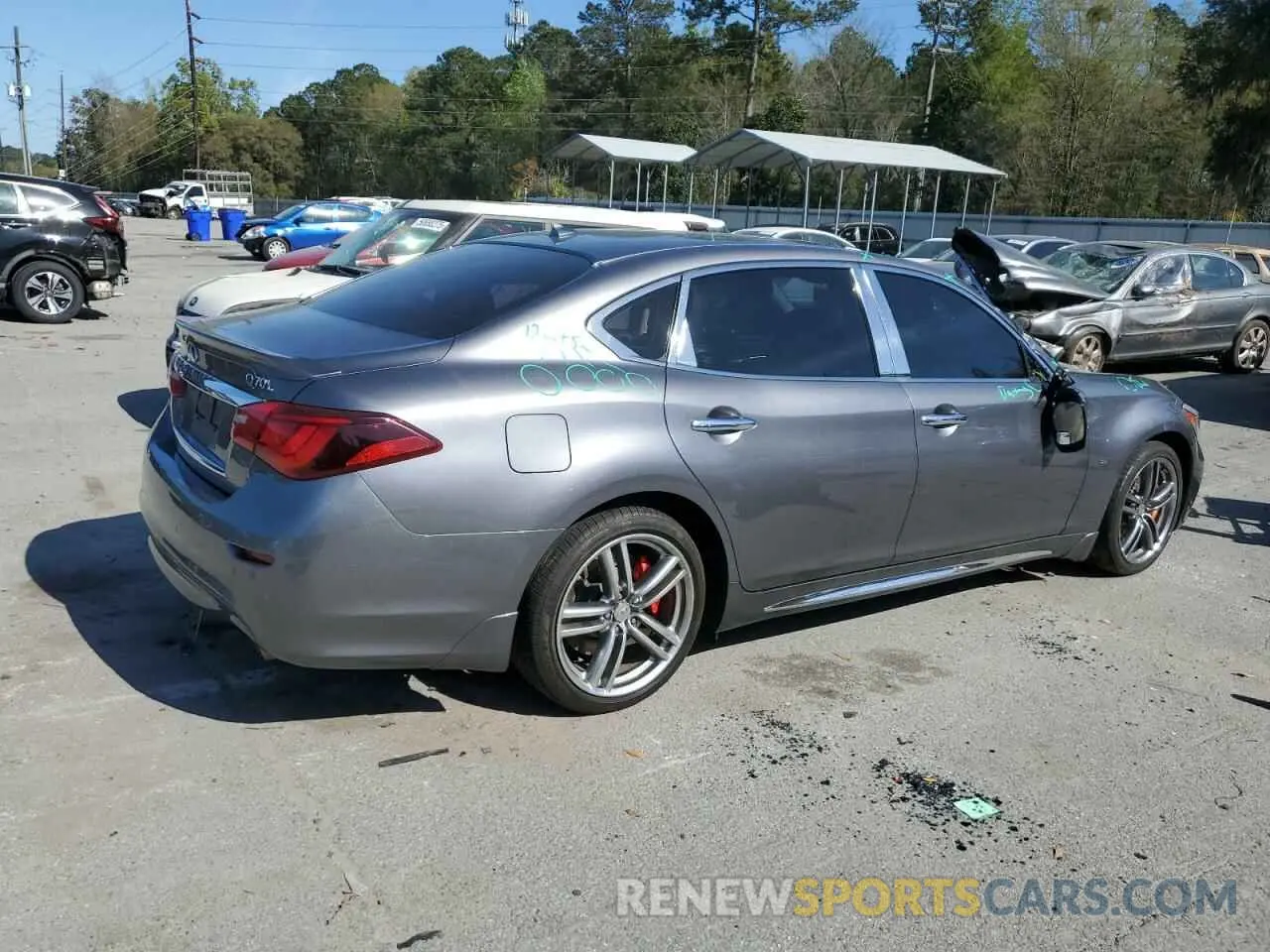 3 Photograph of a damaged car JN1BY1PP9KM685298 INFINITI Q70 2019