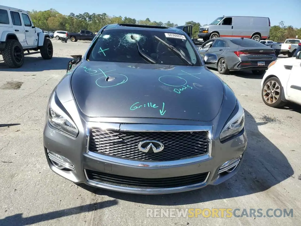5 Photograph of a damaged car JN1BY1PP9KM685298 INFINITI Q70 2019