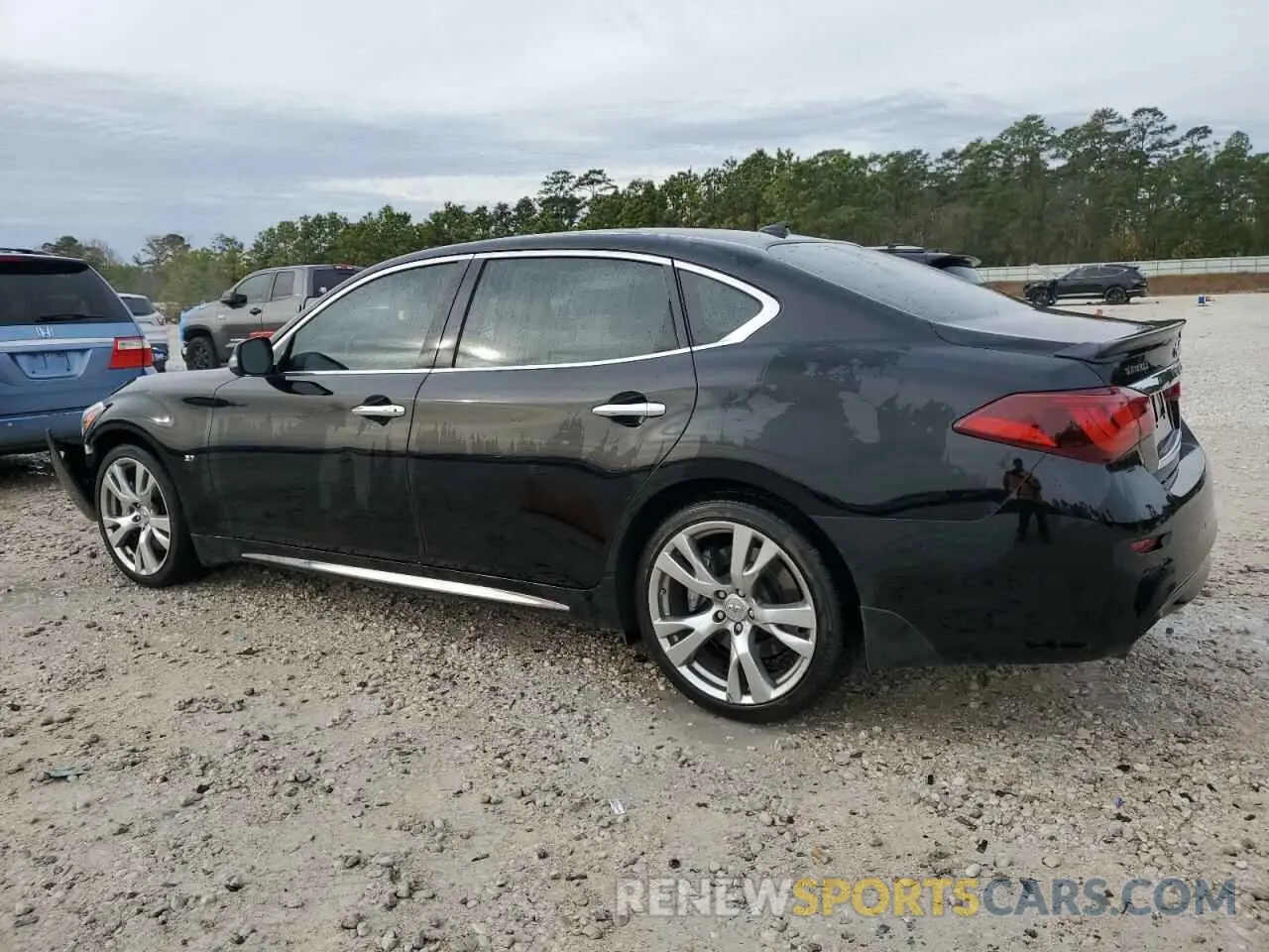 2 Photograph of a damaged car JN1BY1PP9KM685480 INFINITI Q70 2019