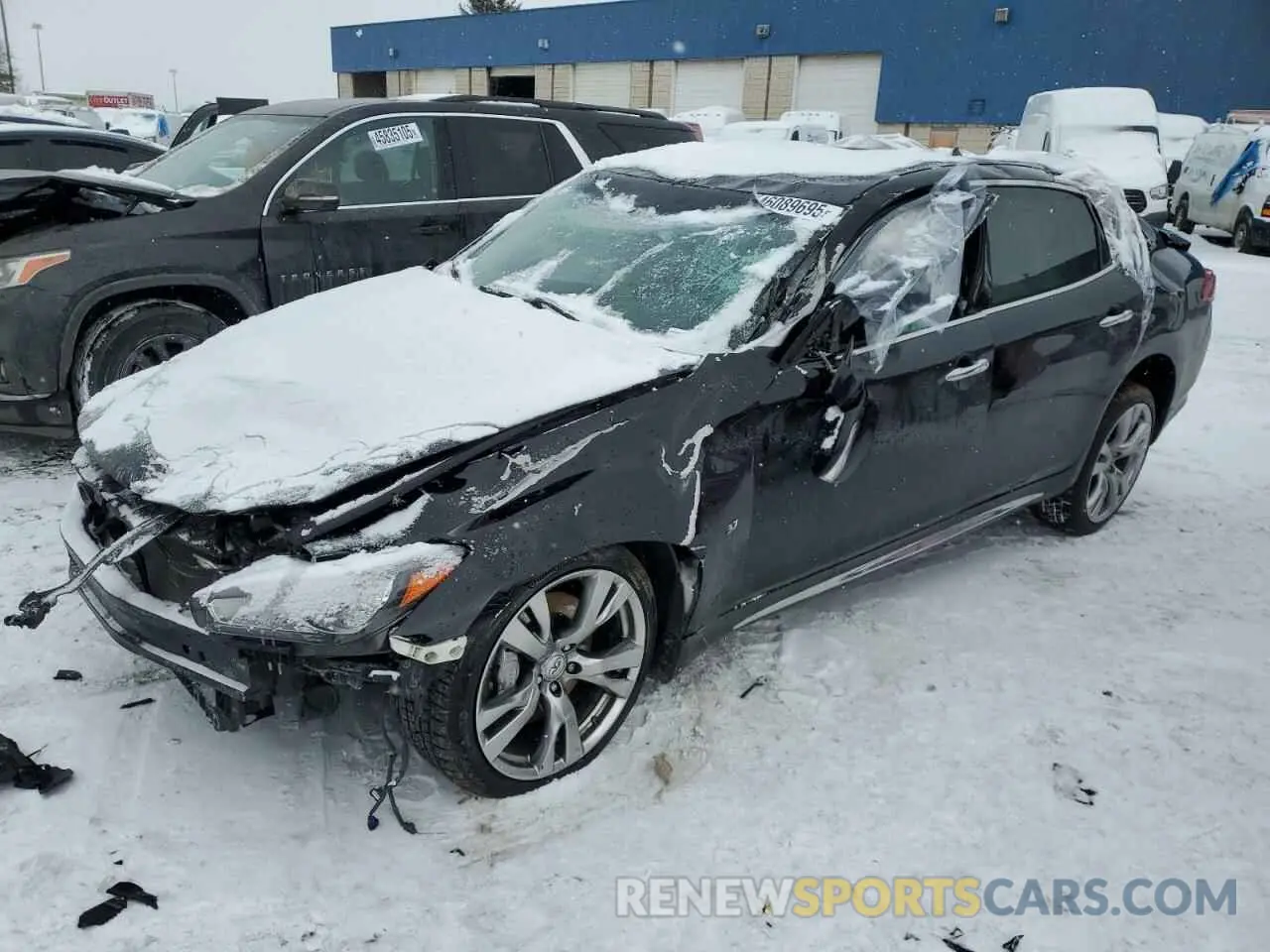 1 Photograph of a damaged car JN1BY1PR6KM720042 INFINITI Q70 2019