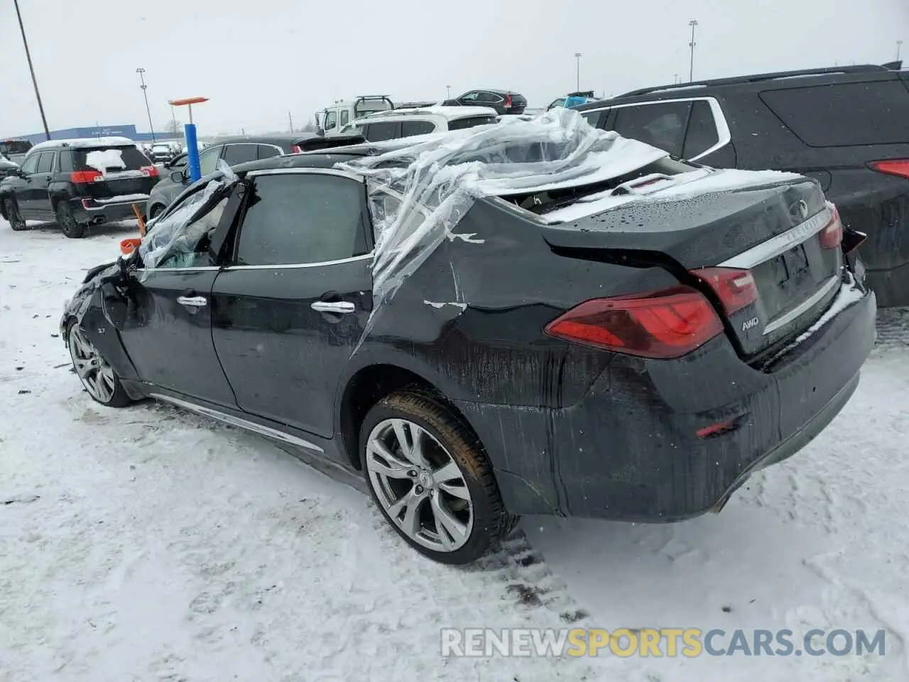2 Photograph of a damaged car JN1BY1PR6KM720042 INFINITI Q70 2019