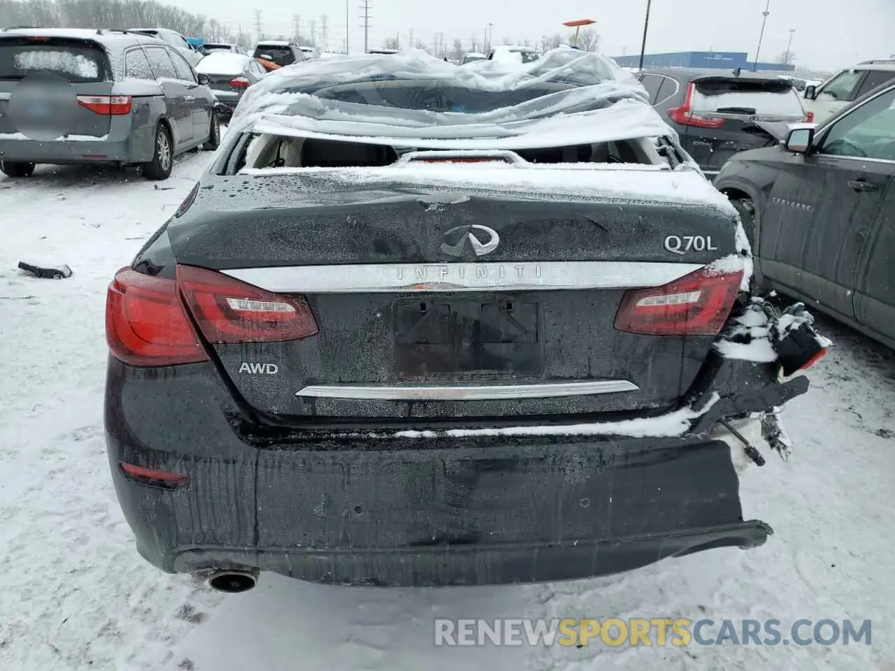 6 Photograph of a damaged car JN1BY1PR6KM720042 INFINITI Q70 2019