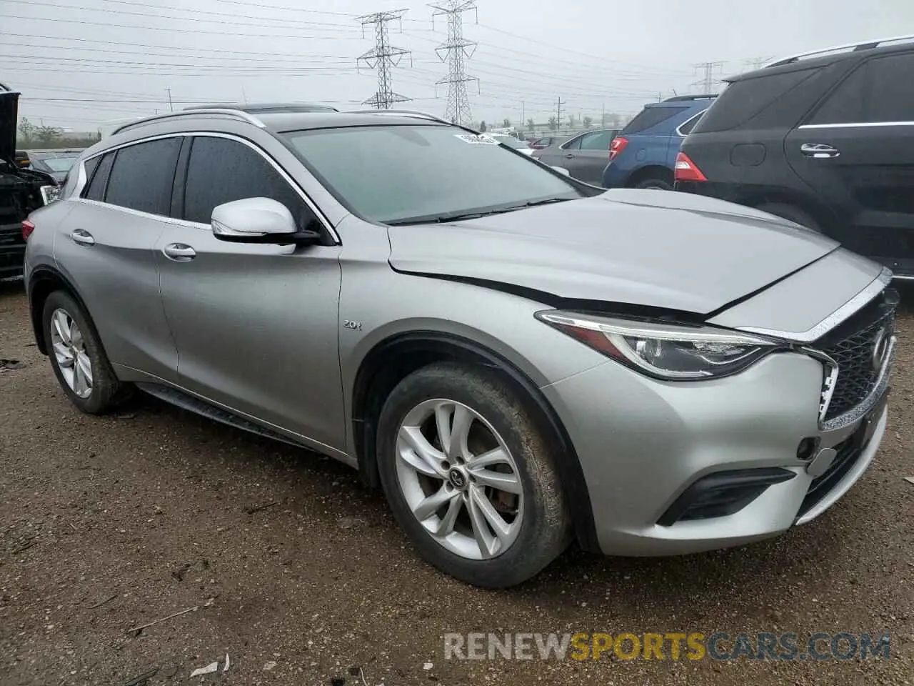 4 Photograph of a damaged car SJKCH5CP0KA009478 INFINITI QX30 2019