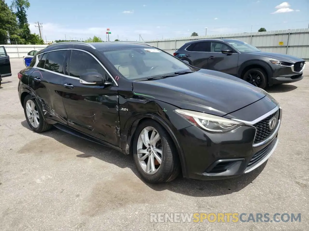 4 Photograph of a damaged car SJKCH5CP3KA007112 INFINITI QX30 2019