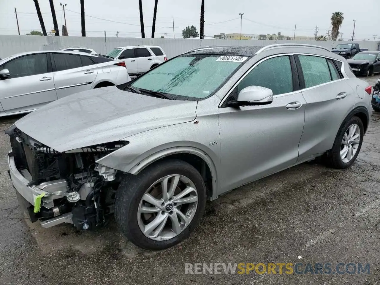 1 Photograph of a damaged car SJKCH5CP4KA011380 INFINITI QX30 2019