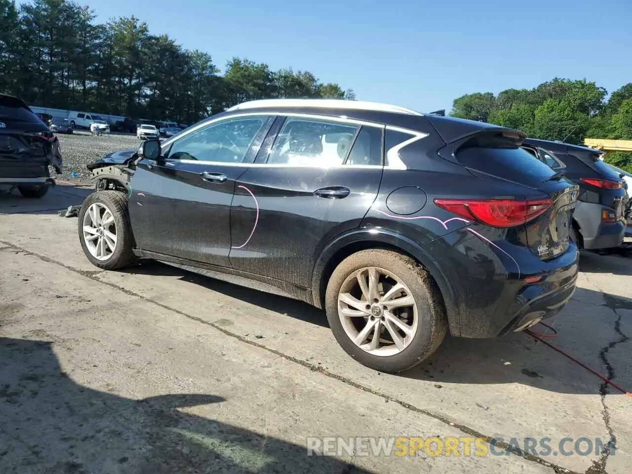2 Photograph of a damaged car SJKCH5CP6KA009923 INFINITI QX30 2019