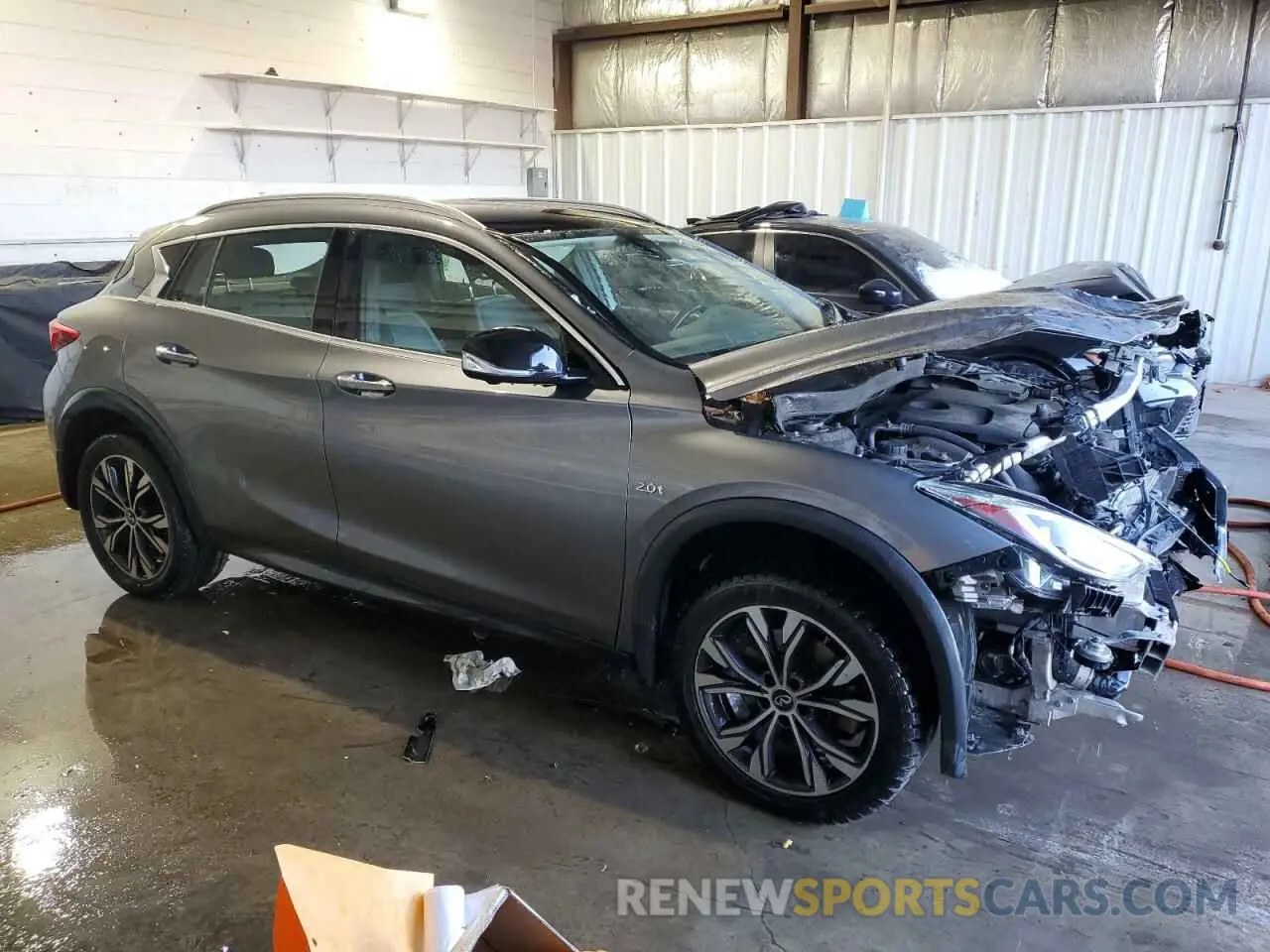 4 Photograph of a damaged car SJKCH5CR0KA008414 INFINITI QX30 2019
