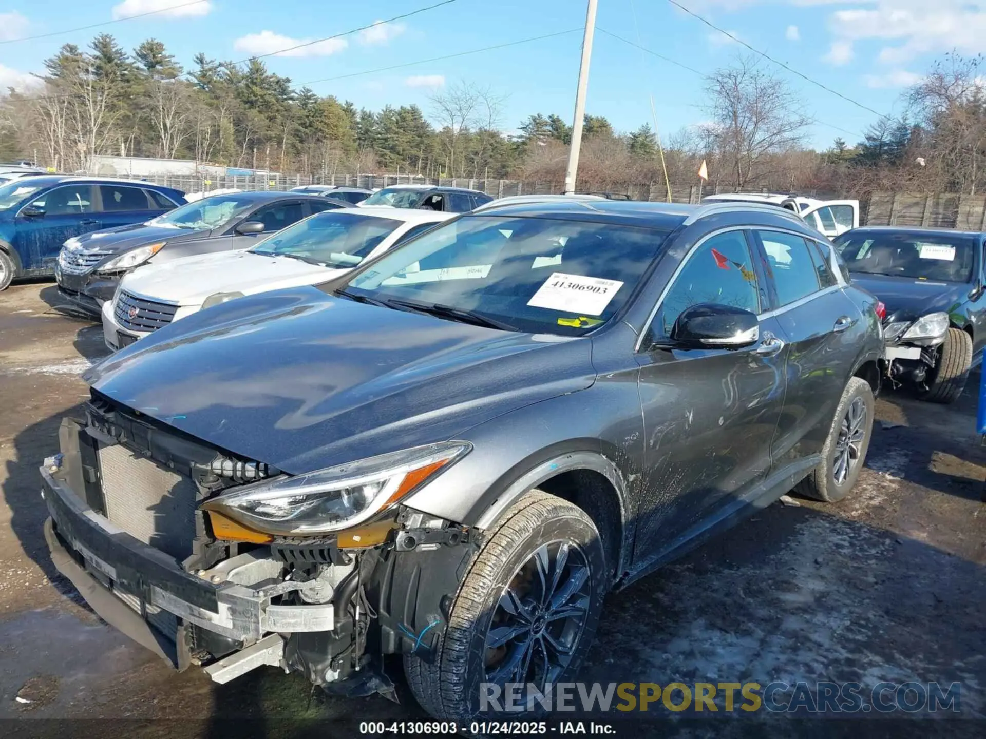 2 Photograph of a damaged car SJKCH5CR0KA008896 INFINITI QX30 2019