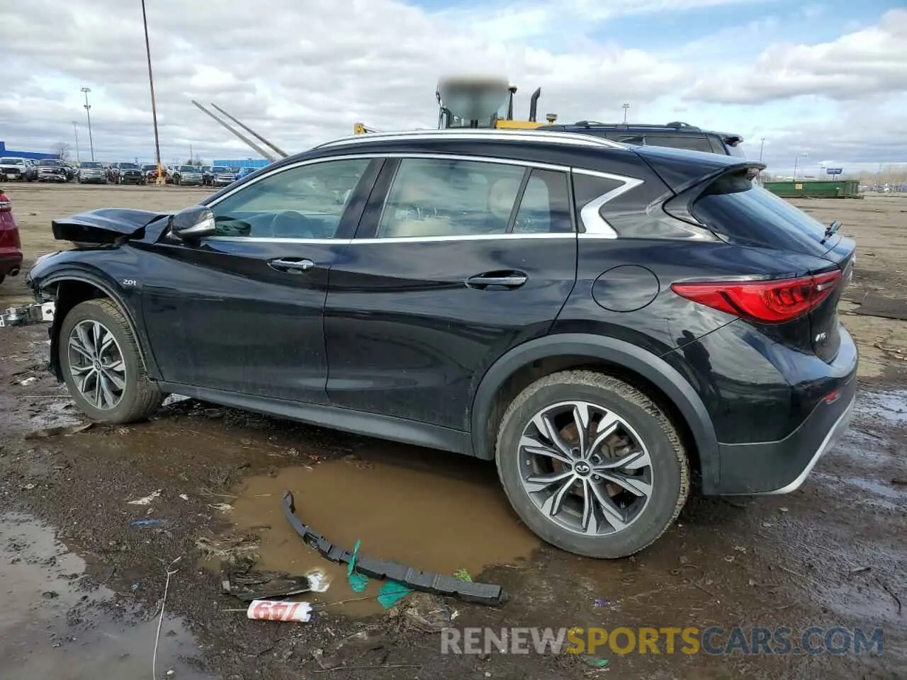 2 Photograph of a damaged car SJKCH5CR1KA008602 INFINITI QX30 2019