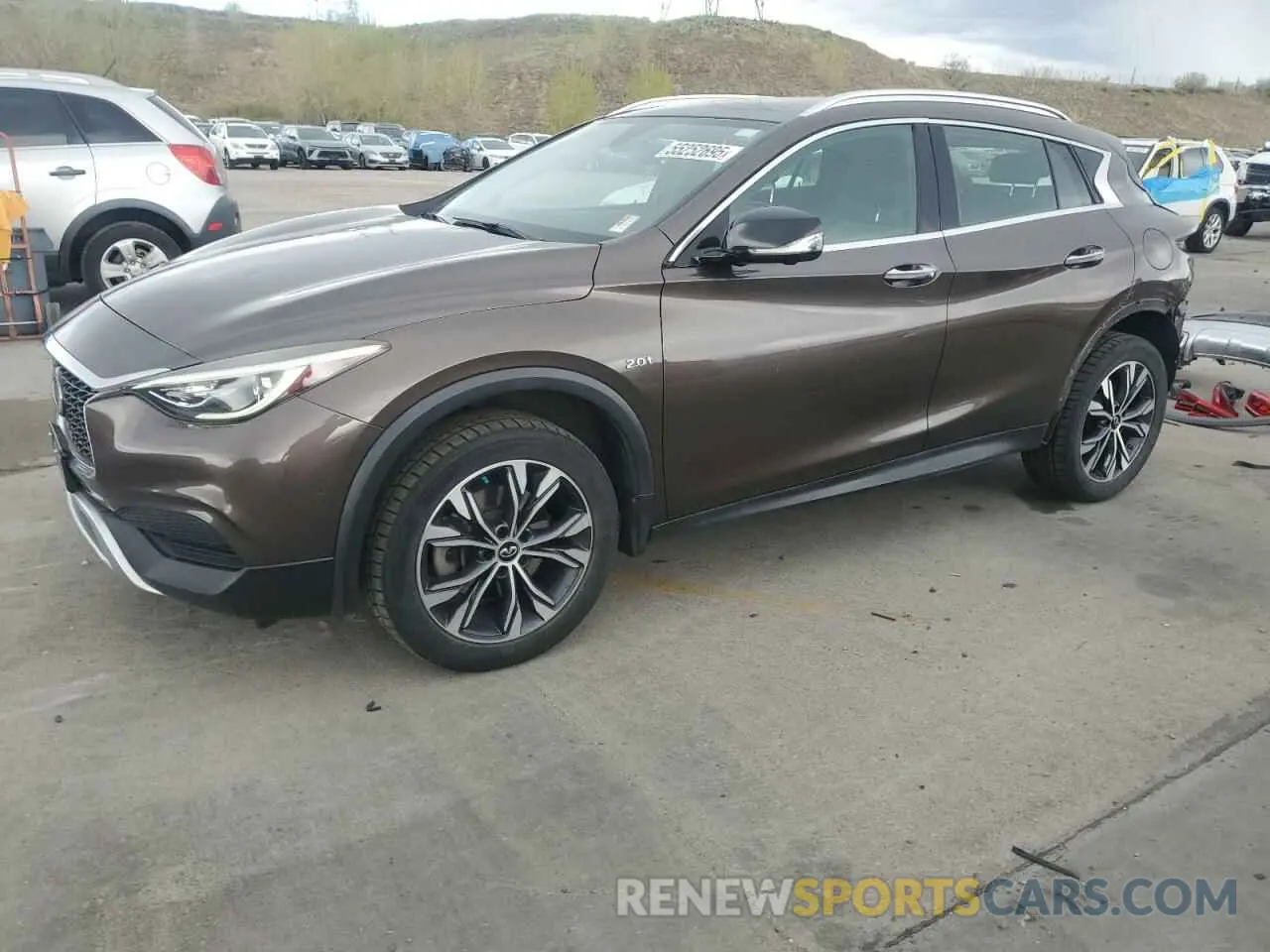 1 Photograph of a damaged car SJKCH5CR1KA009121 INFINITI QX30 2019