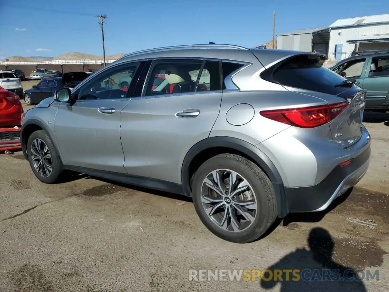 2 Photograph of a damaged car SJKCH5CR2KA011265 INFINITI QX30 2019