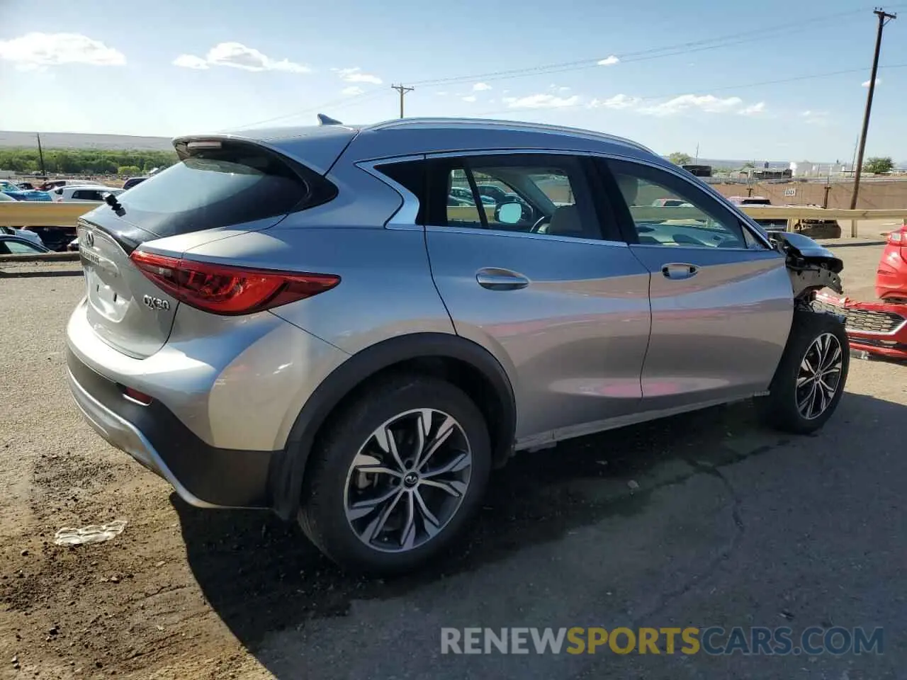 3 Photograph of a damaged car SJKCH5CR2KA011265 INFINITI QX30 2019