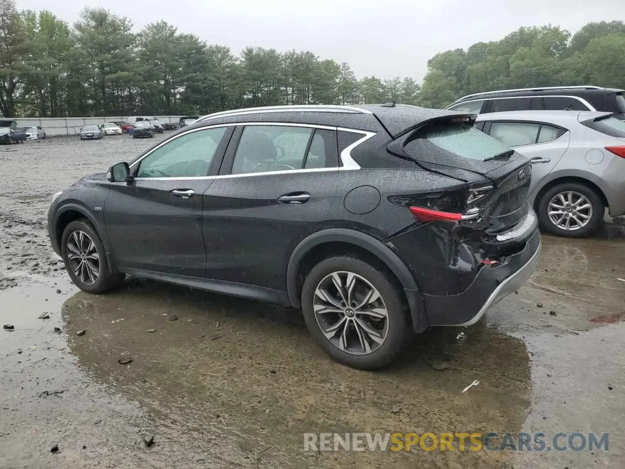 2 Photograph of a damaged car SJKCH5CR3KA007581 INFINITI QX30 2019