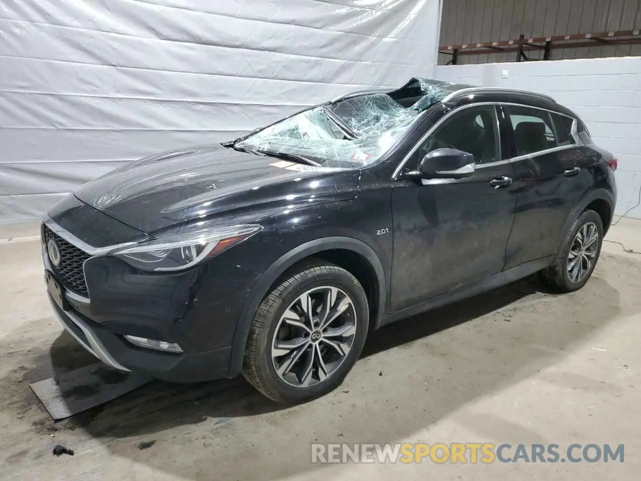 1 Photograph of a damaged car SJKCH5CR5KA010465 INFINITI QX30 2019