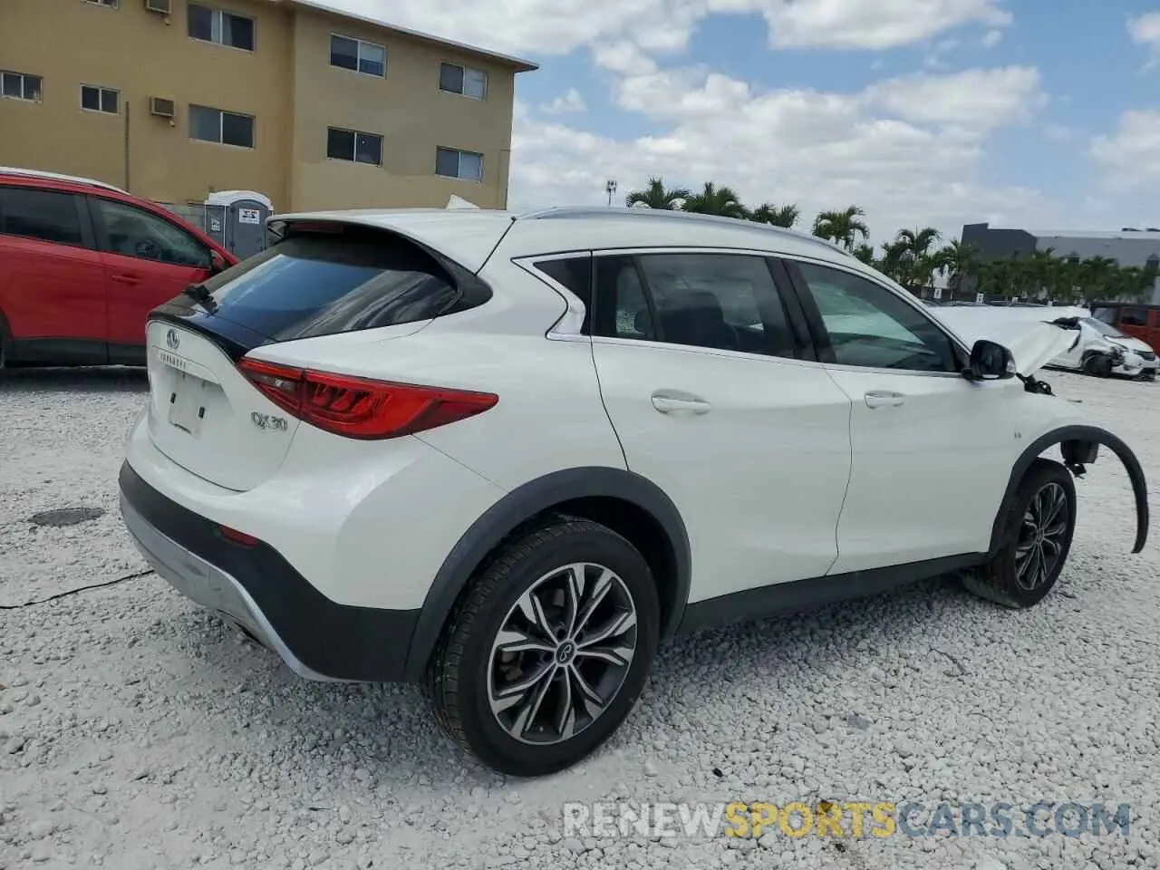 3 Photograph of a damaged car SJKCH5CR7KA009141 INFINITI QX30 2019