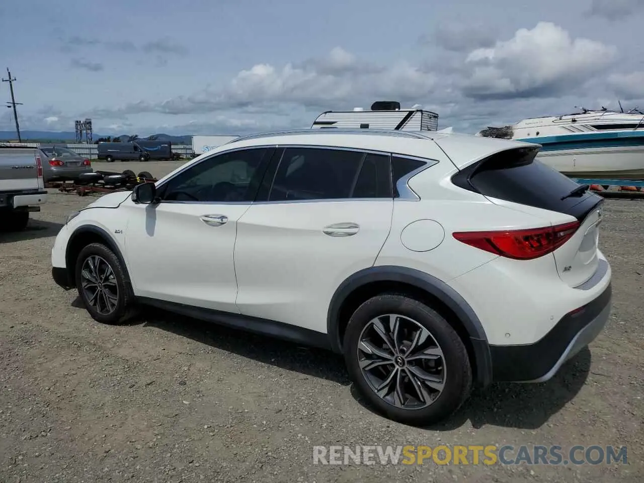 2 Photograph of a damaged car SJKCH5CR7KA011861 INFINITI QX30 2019