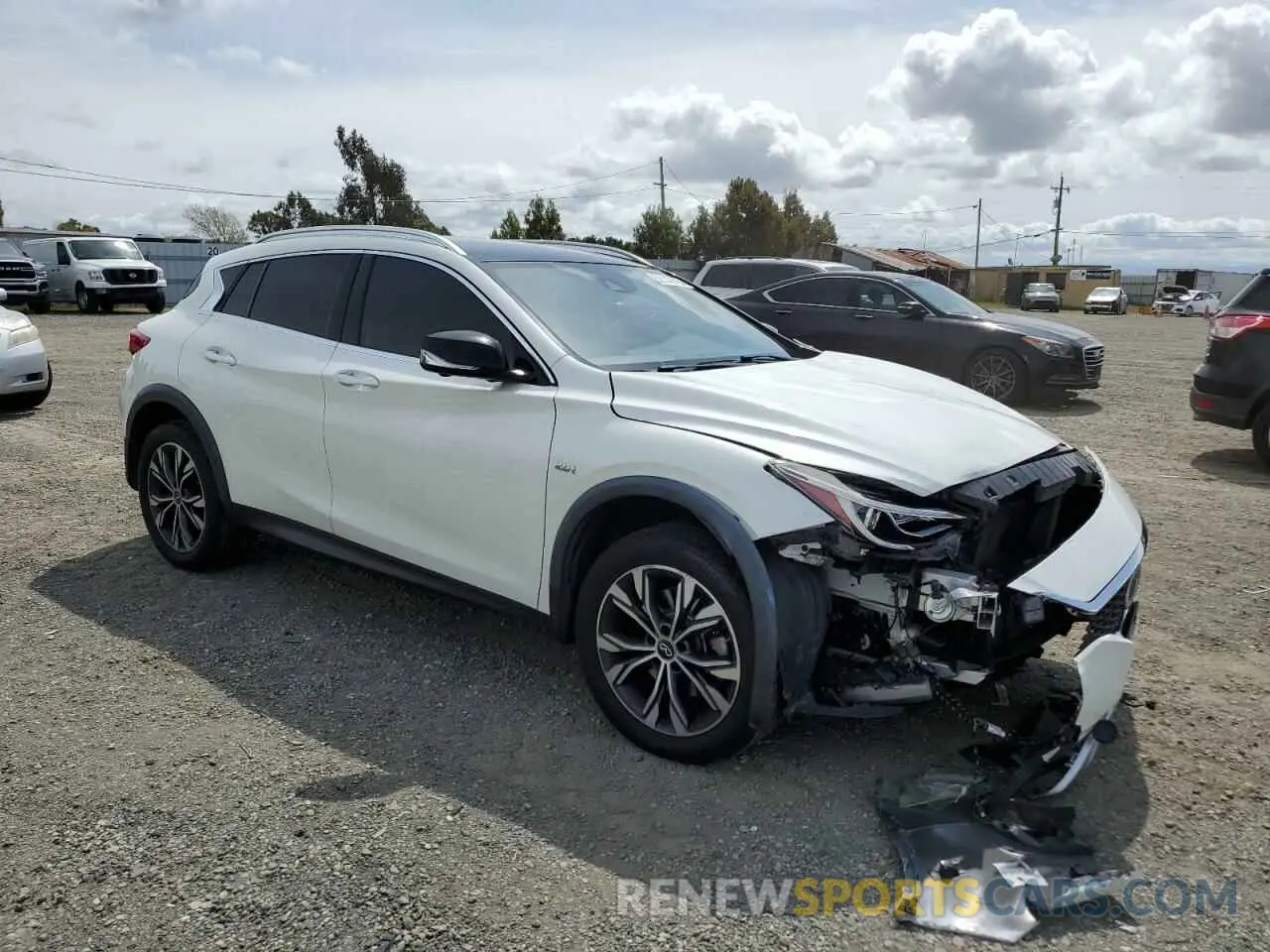 4 Photograph of a damaged car SJKCH5CR7KA011861 INFINITI QX30 2019