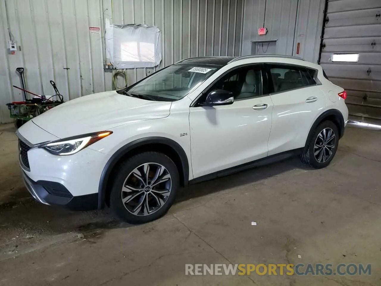 1 Photograph of a damaged car SJKCH5CR9KA008346 INFINITI QX30 2019