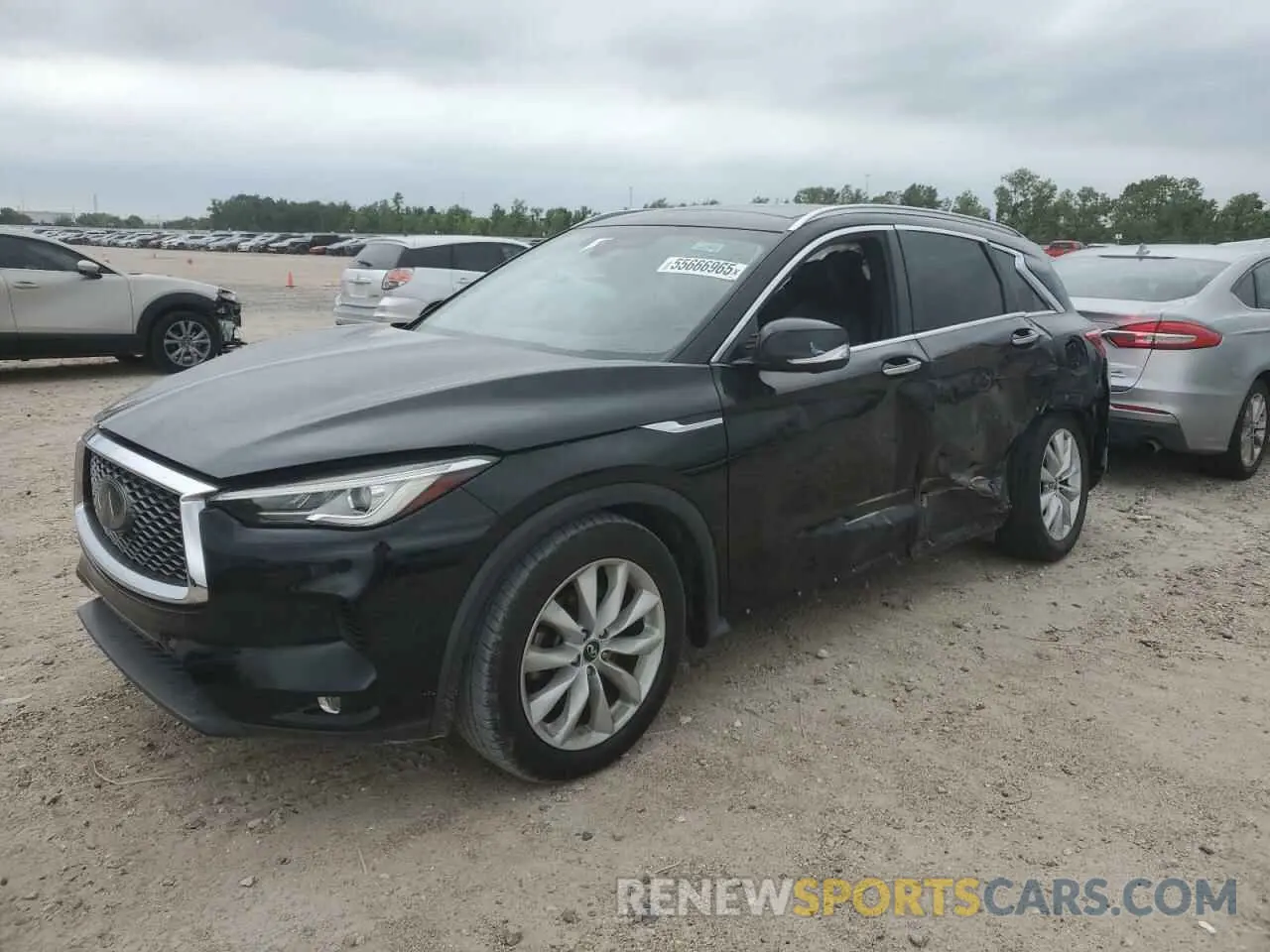 1 Photograph of a damaged car 3PCAJ5M10KF103604 INFINITI QX50 2019