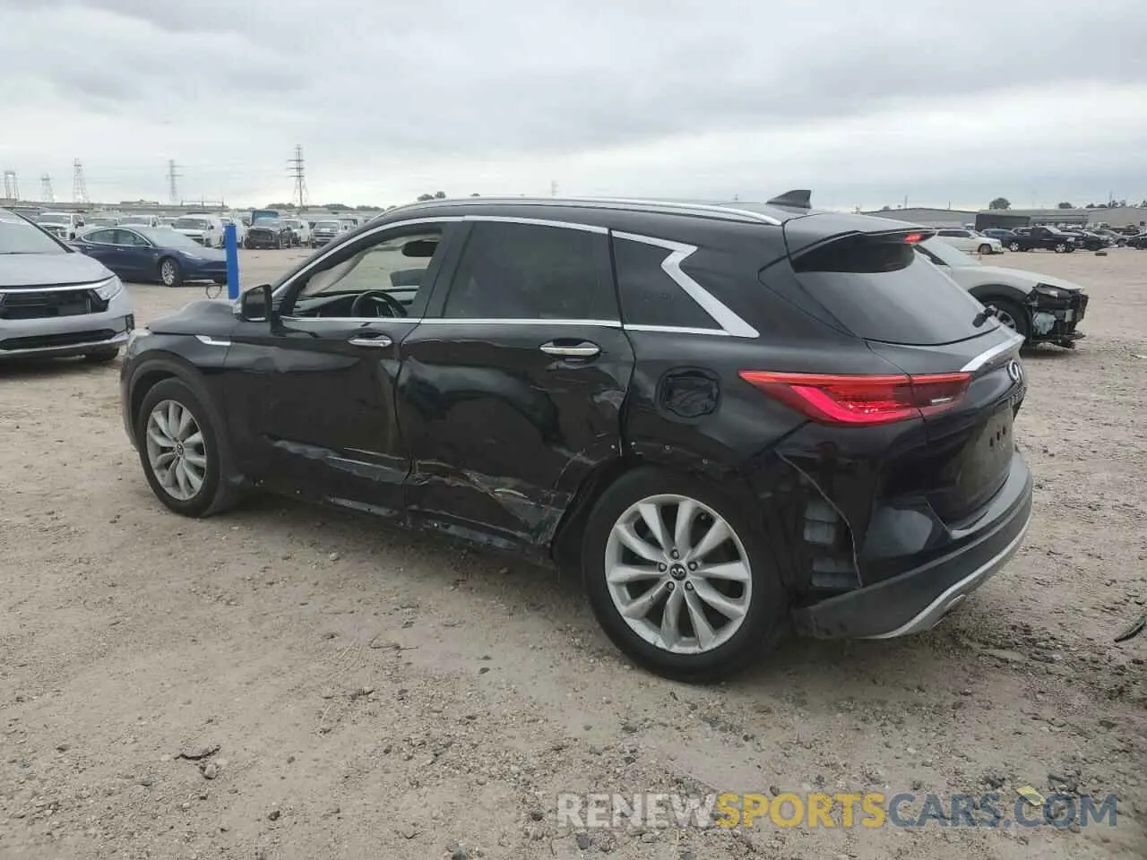 2 Photograph of a damaged car 3PCAJ5M10KF103604 INFINITI QX50 2019
